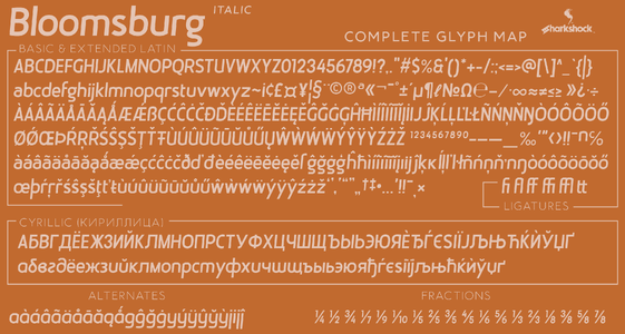 Bloomsburg font